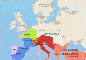 Feudal Europe Map Map Of Europe at 200ad Timemaps