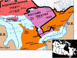 First Nations Canada Map Canadian First Nations Manitoulin 1862 Robinson 1850