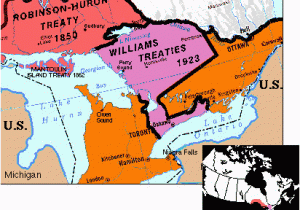 First Nations Map Of Canada Canadian First Nations Manitoulin 1862 Robinson 1850 Treaties