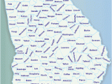 Fitzgerald Georgia Map Georgia Counties Map