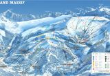Flaine France Map Grand Massif Piste Map Canvas Print In 2019 Ski and Snowboarding