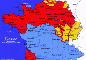 Flanders France Map 1429 French English Burgundian and Anglo Burgundian Lands