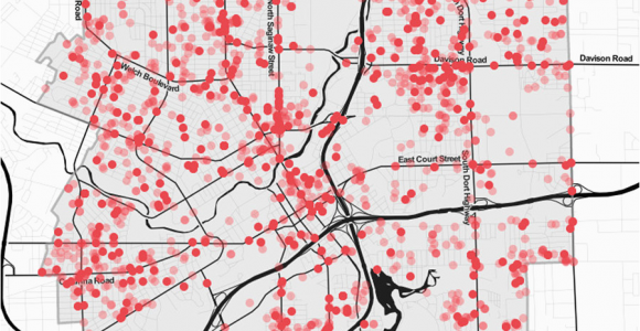 Flint Michigan Zip Code Map the Calls Left Unanswered Memo Random Medium