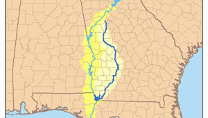 Flint River Georgia Map Lake Seminole Revolvy