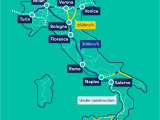 Florance Italy Map Trenitalia Map with Train Descriptions and Links to Purchasing