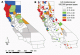 Flu Map California No Lyme Disease In California Yeah Right Lyme Disease Map