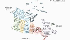 Foot Mapping Canada Canada A Map In Words Just because Canadian Stereotypes