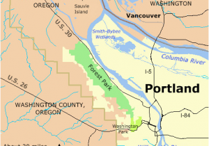 Forest Park oregon Map forest Park In Portland Location Map forest Park Portland oregon