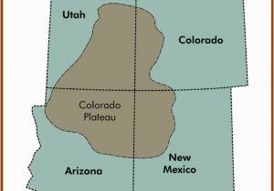 Four Corners Colorado Map Map Of the Colorado Plateau Across the Four Corner States Quo