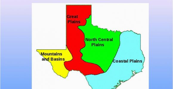 Four Regions Of Texas Map Texas is A Vast State Made Up Of Many Different Natural Elements and