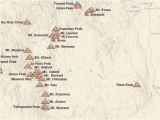 Fourteeners In Colorado Map Products Best Maps Ever