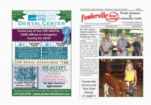 Fowlerville Michigan Map Fowlerville News Views Online August 2 2015 by Steve Horton issuu