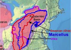 Fracking Michigan Map Map Showing Newly Tapped Upper Devonian Shale A Layer A Few Hundred