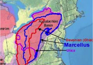 Fracking Ohio Map Map Showing Newly Tapped Upper Devonian Shale A Layer A Few Hundred