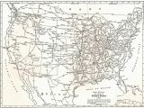 Framed Map Of Texas 1942 Antique United States Map Railroad Map Usa Map Black and White