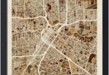 Framed Map Of Texas Houston Texas City Street Map by Michael tompsett Things I Love