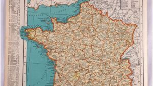 France 1940 Map 1937 Map Of France Antique Map Of France 81 Yr Old Historical