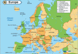 France and Surrounding Countries Map Map Of Europe with Facts Statistics and History