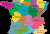 France Departments and Regions Map Map Of France Departments Regions Cities France Map