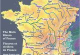 France Map with Rivers and Mountains Map Of the Rivers In France About France Com