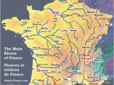 France Map with Rivers and Mountains Map Of the Rivers In France About France Com