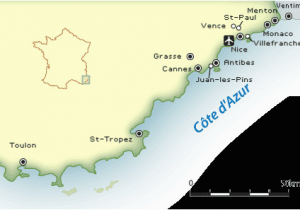 France Mediterranean Coast Map Map Of France Departments Regions Cities ...