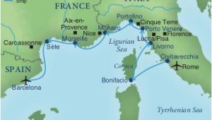France Monaco Map Cruising the Rivieras Of Italy France Spain