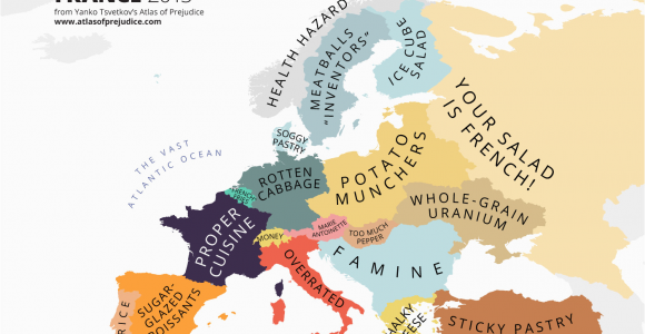 France On A Map Of Europe Culinary Map Of Europe According to France Information is