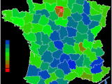 France Population Density Map List Of French Departments by Population Wikipedia