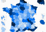 France Population Density Map List Of French Departments by Population Wikipedia