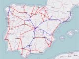 France Rail Network Map Rail Map Of Spain and Portugal