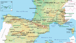 France Spain Border Map Map Of France and Spain