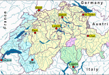France Swiss Border Map Words and Phrases