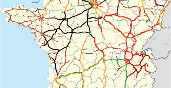 France toll Roads Map toll Roads Map Unique Autoroutes Of France Ny County Map