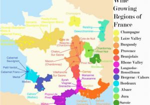 France Wine Region Map French Wine Growing Regions and An Outline Of the Wines Produced In