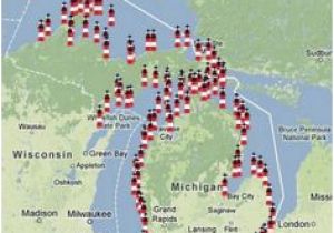 Frankfort Michigan Map 266 Best Michigan Lighthouses Images On Pinterest Light House