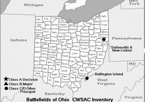 Fredericksburg Ohio Map Ohio Civil War Battles 1861 1877 the Civil War Reconstruction