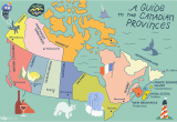 French Map Of Canada with Capitals Guide to Canadian Provinces and Territories