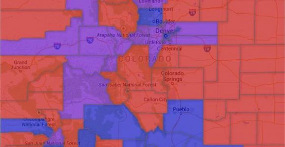 Garfield County Colorado Map Map Colorado Voter Party Affiliation by County