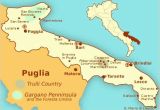 Gargano Italy Map Hak Van De Laars Puglia