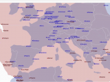 Geneva Europe Map Maps On the Web European and Na Cities Overlaid with