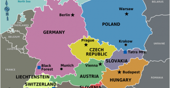 Geneva Map Of Europe Central Europe Wikitravel