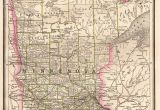 Geographical Map Of Minnesota Details About 1886 Antique Minnesota Map State Map Of Minnesota