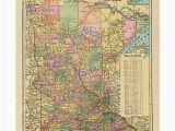 Geographical Map Of Minnesota Map Of Minnesota Amazon Com