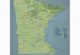 Geographical Map Of Minnesota Map Of Minnesota Amazon Com