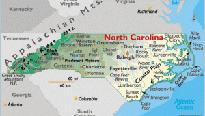 Geographical Map Of north Carolina north Carolina Map Geography Of north Carolina Map Of north