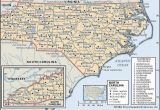 Geographical Map Of north Carolina State and County Maps Of north Carolina