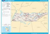 Geographical Map Of Tennessee Outline Of Tennessee Wikipedia