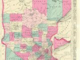 Geologic Map Of Minnesota 1852 Mitchell Minnesota Territory Map before north or south Dakota