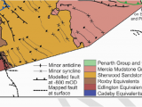 Geological Map Of Alabama Concealed Faulting Minor Folding and Bedrock Geology Derived From